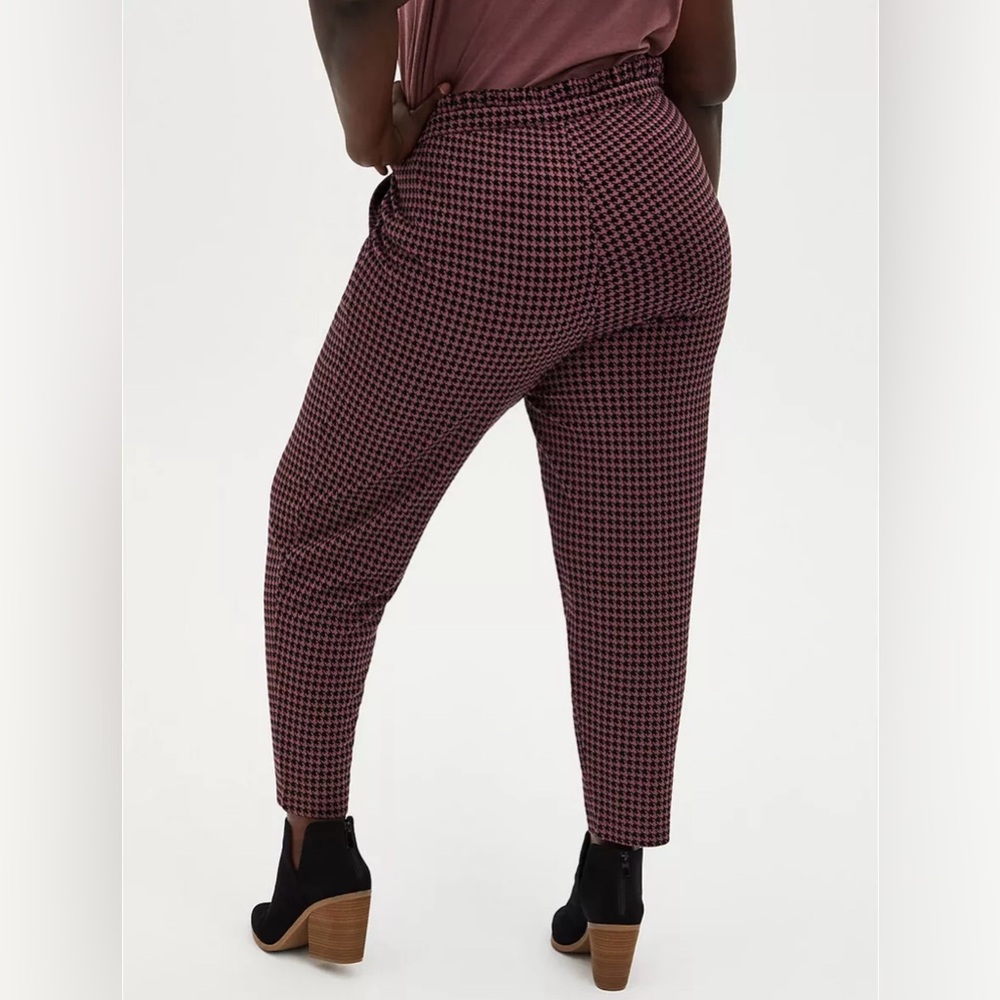 ⛄️HP🌞Torrid Slim Taper Studio Luxe Ponte High-Rise Tie-Front Pants, Size 2xl - Picture 4 of 11